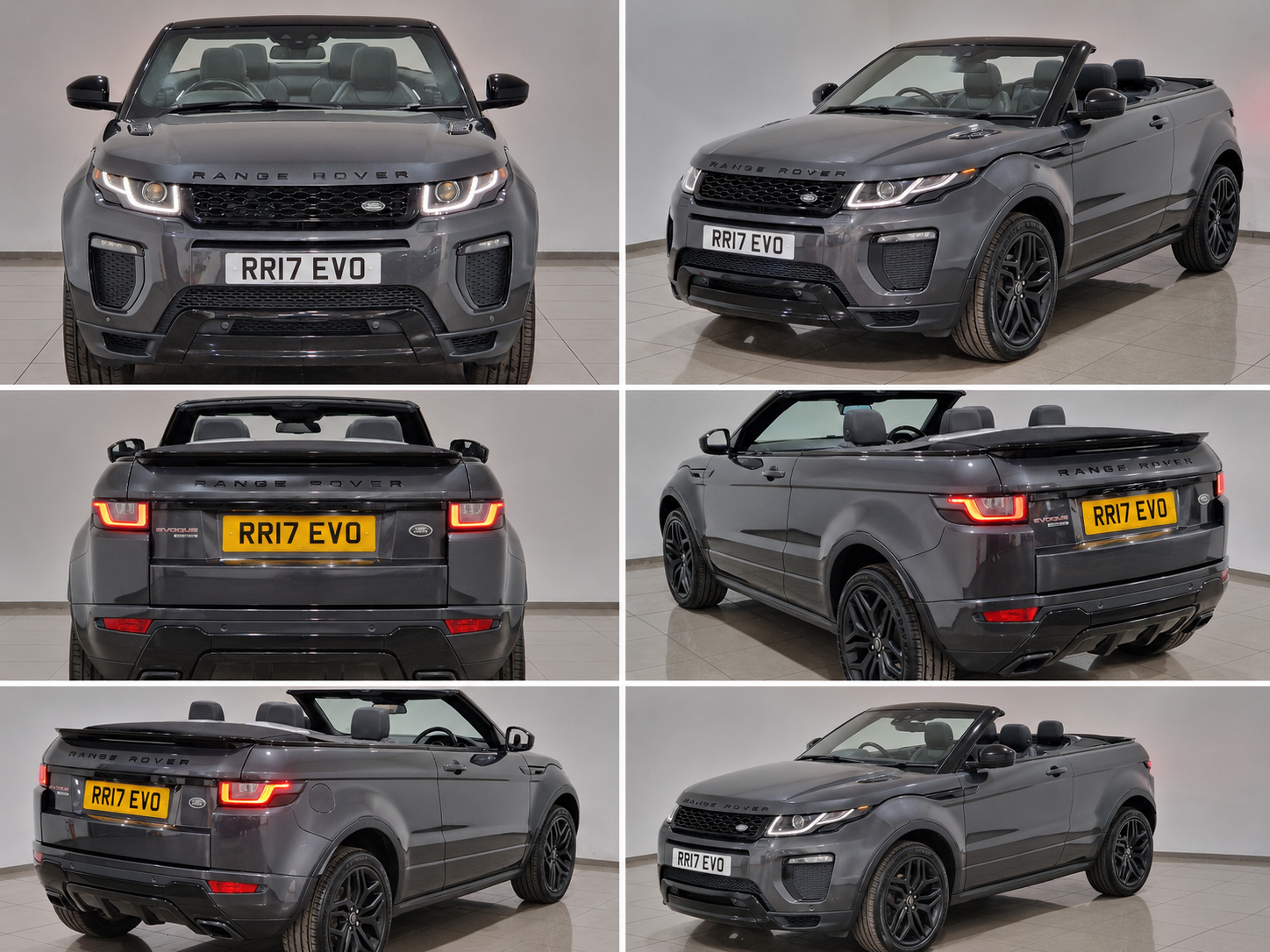 Evoque Convertible — rear, open top